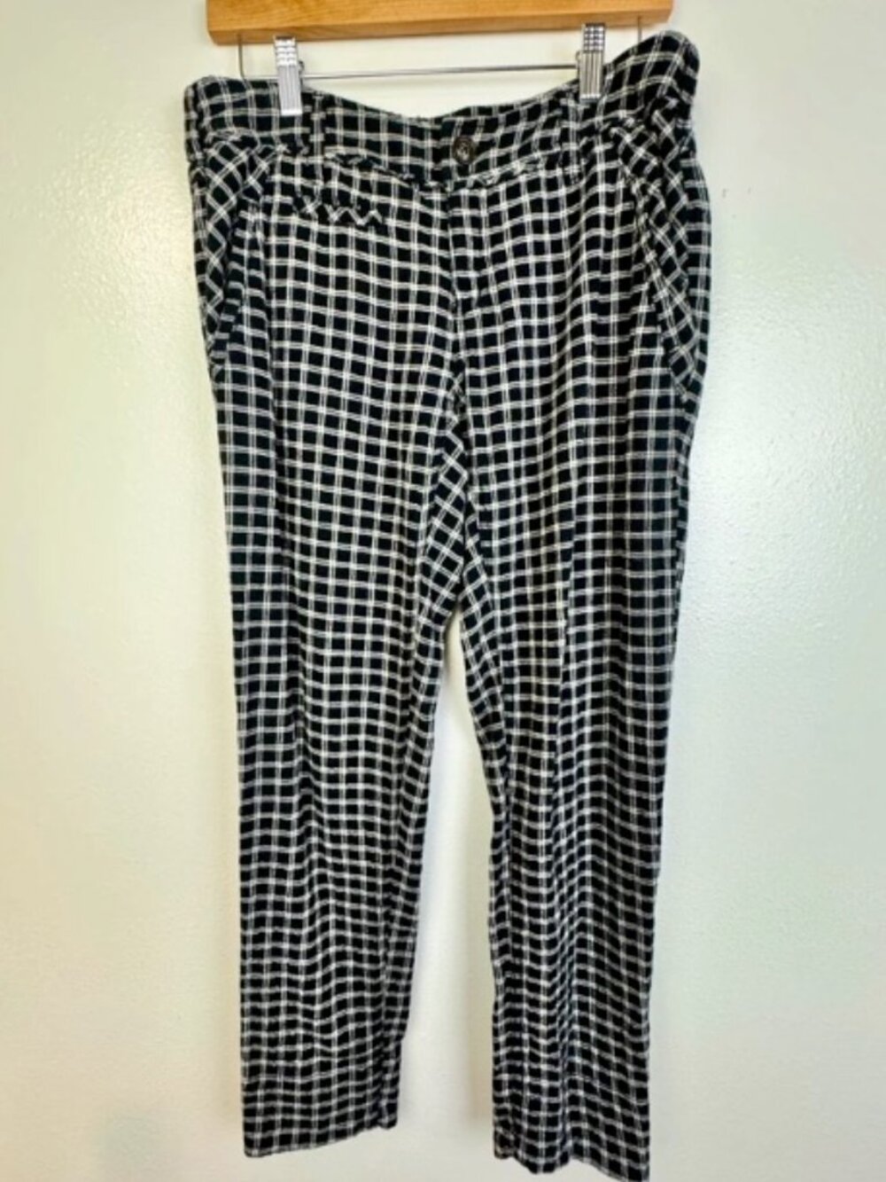 Black Plaid Pants
